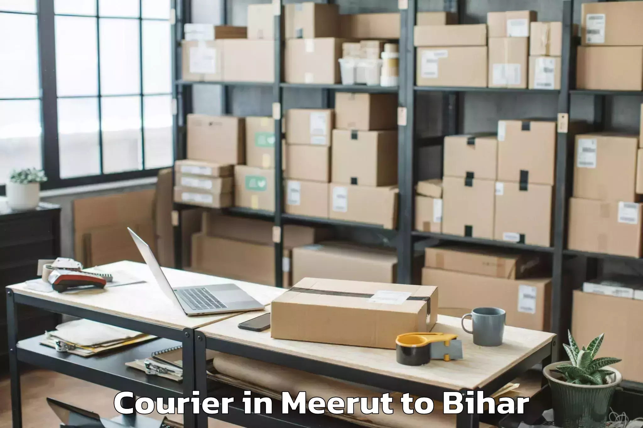 Easy Meerut to Minapur Courier Booking